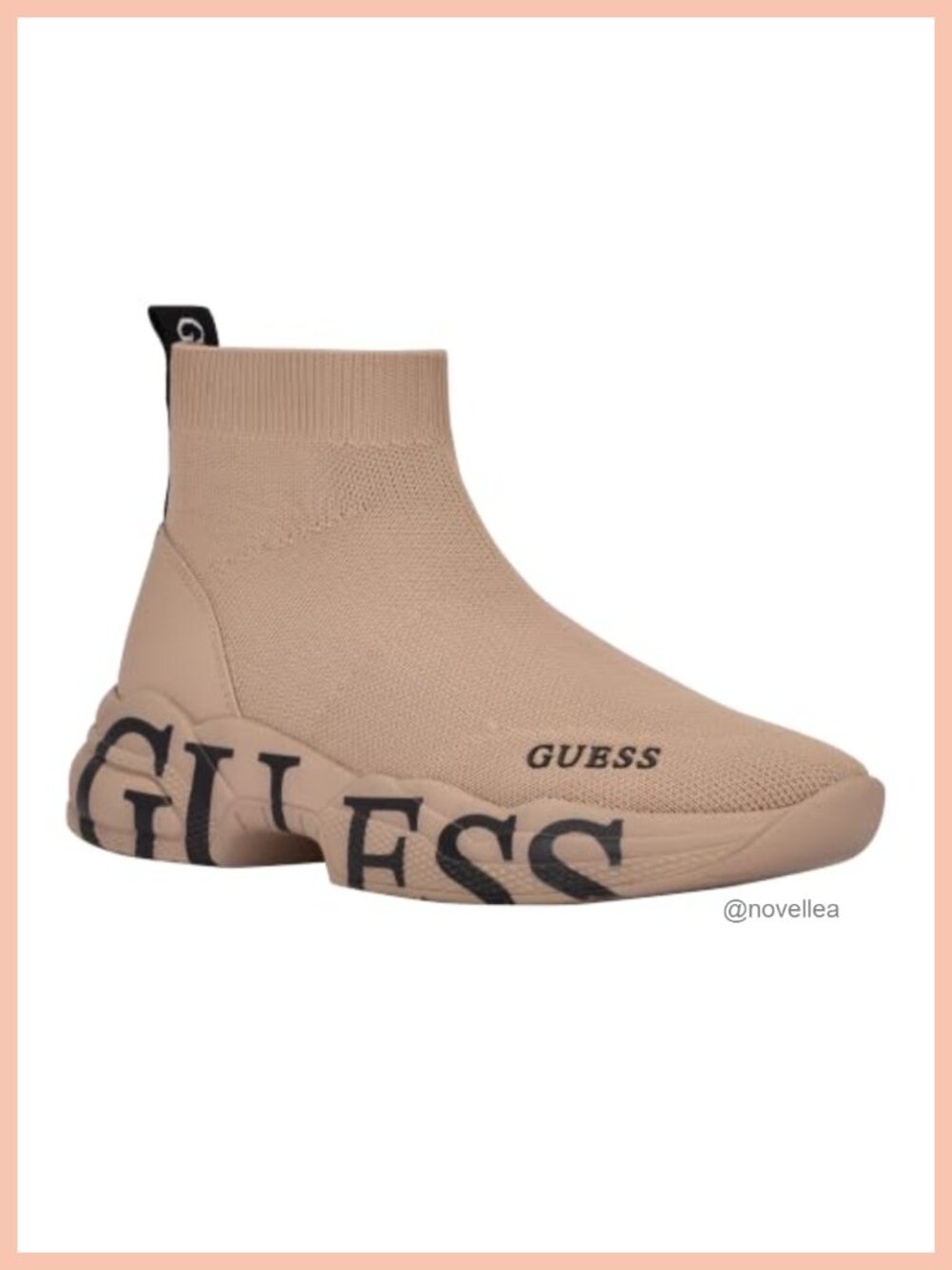 Chunky High Top Knit Slip On Fashion Sneakers Round Toe Casual